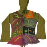 COTTON HAND CRUSHED HOODED JACKETS NEPAL