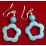 yak bone pendant ear ring