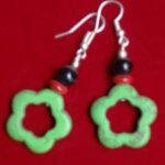 yak bone pendant ear ring