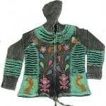 COTTON HAND CRUSHED HOODED JACKETS NEPAL