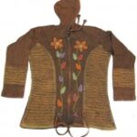 COTTON HAND CRUSHED FLOWER HOODED JACKETS NEPAL