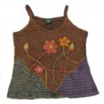 Cotton Hand Work Flower With Mantra Print Tops