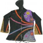 COTTON HAND CRUSHED FLOWER HOODED JACKETS NEPAL