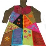 COTTON HAND CRUSHED FLOWER HOODED JACKETS NEPAL