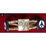 yak bone beads buddha eye & peace
