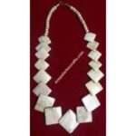 NATURAL YAK BONE BEADS PENDANT NECKLACE NEPAL