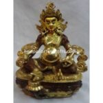 KUBER COPPER GOLD STATUE