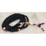 BLACK GLASS BEADS PRAYER MALA