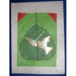 BODHI LEAF WITH FLYING BIRD GREETING CRADS