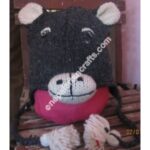 WOOLEN ANIMAL HATS-6 PCS