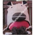 WOOLEN ANIMAL HATS-6 PCS