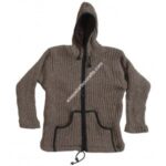 BROWN COLOUR HOODED JACKET-3 PCS.