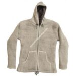 NATURAL COLOUR WOOLEN HOODED JACKET-3 PCS