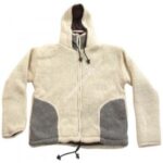 NATURAL COLOUR WOOLEN HOODED JACKET-3 PCS.