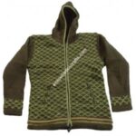 GREEN COLOUR HOODED WOOLEN JACKET-3 PCS.