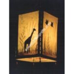 BIG 4 SIDE ANIMAL LAMP SHADE-6 PCS.