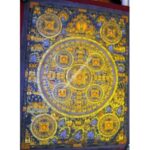 BLACK AND GOLD BUDDHA MANDALA