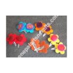 FELT FLOWER HAIR PIN-1 DOZEN