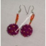 FELT BEADS EARRINGS-6 PAIRS