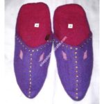FELT BEADS WORK SLIPPER (40 NUMBER)-6 PAIRS