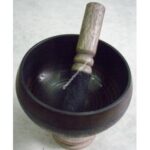 BLACK COLOUR HAND CARVED SINGING BOWLS