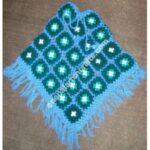 WOOLEN FLOWER PONCHO-3 PCS.