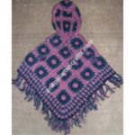 WOOLEN HOODED PONCHO-3 PCS.
