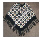 WOOLEN FLOWER PONCHO-3 PCS.