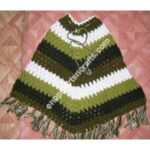 WOOLEN MULTI COLOR PONCHO-3 PCS.