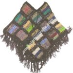 WOOLEN MULTI COLOR PONCHO-3 PCS.