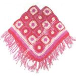 WOOLEN FLOWER PONCHO-3 PCS.