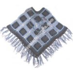 WOOLEN FLOWER NET PONCHO-3 PCS.