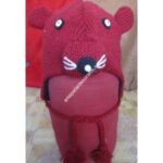 WOOLEN ANIMAL HATS-6 PCS