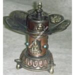 METAL TRADITIONAL STAND INCENSE BURNER-6 PCS.