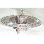 METAL TRADITIONAL STAND INCENSE BURNER-6 PCS.