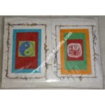 HANDMADE YING YANG AND ELEPHANT CARD-6 PACKET