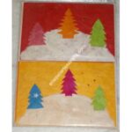 HANDMADE COLOR X-MAS CARD-6 PACKET