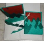 HANDMADE X-MAS TREE CARD-6 PACKET