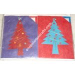HANDMADE COLOR X-MAS CARD-6 PACKET