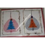 HANDMADE COLOR X-MAS CARD-6 PACKET