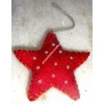 FELTED CHRISTMAS BEADED STAR